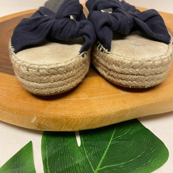 Splendid Burlap Platform Espadrille Slides Sandals - Picture 5 of 10